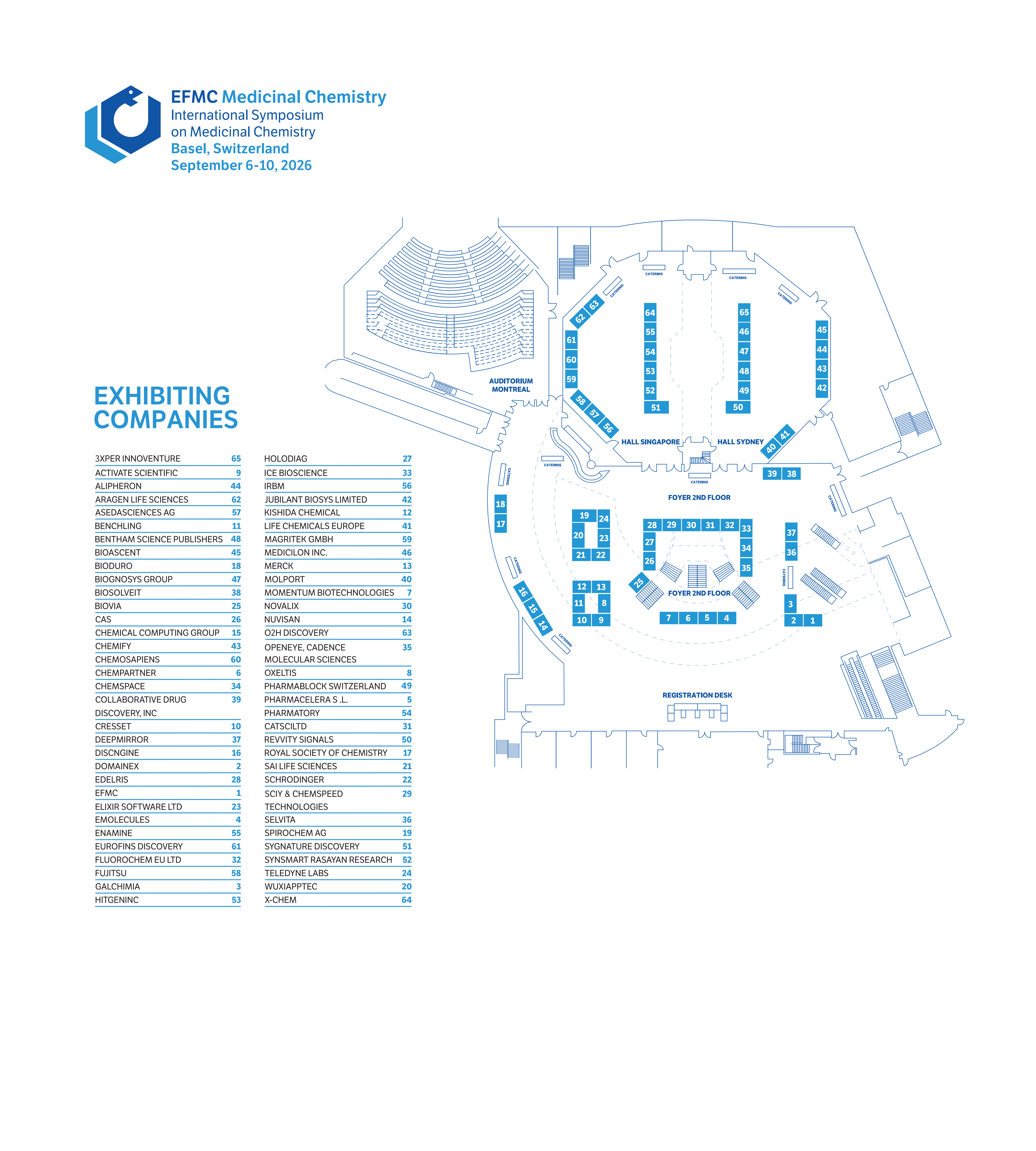 EFMC Medicinal Chemistry - Exhibition Floorplan